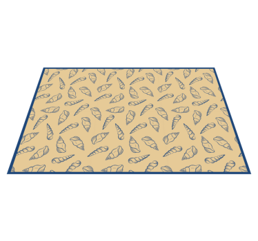 Vinyl Teppich Bad akzent mit maritimem motiv - TenStickers