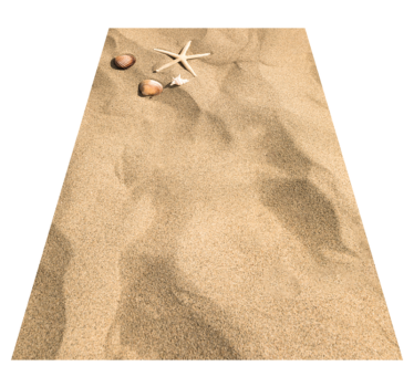Vinyl Teppich Steine Sommer vibe Sand - TenStickers