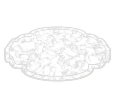 Vinyl Teppich Marmor marmorwolkenform - TenStickers