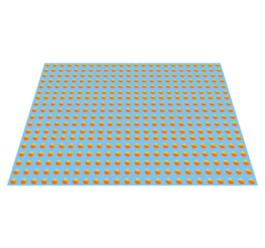 Vinylteppich Holzoptik sonnenschein-orangen-muster - TenStickers