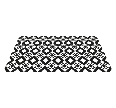 Vinyl Teppich Küche Geometrische Fliesen - TenStickers