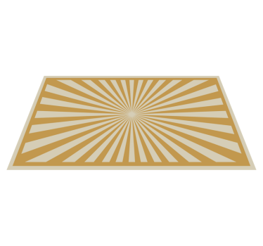 Vinyl Teppich Küche Sunburst teppich - TenStickers