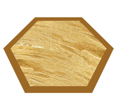 Vinylteppich Holzoptik sechseckige kornstruktur - TenStickers