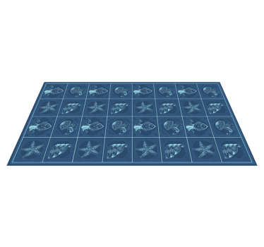 Vinyl Teppich Bad meereslebewesen-design - TenStickers