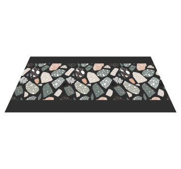 Vinyl Teppich Steinoptik buntes steinarrangement - TenStickers
