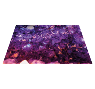 Vinyl Teppich Steinoptik lila kristall - TenStickers