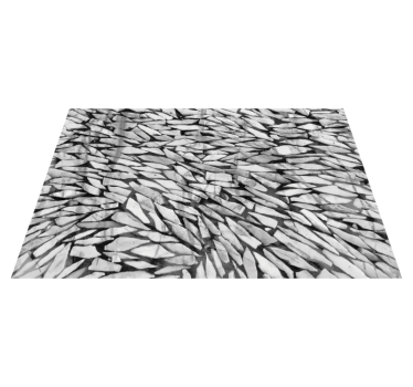 Vinyl Teppich Steinoptik graues realistisches muster - TenStickers