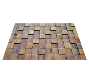 Vinylteppich Holzoptik quadratisches muster - TenStickers