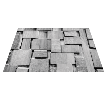 Vinylteppich Holzoptik strukturierte blöcke - TenStickers
