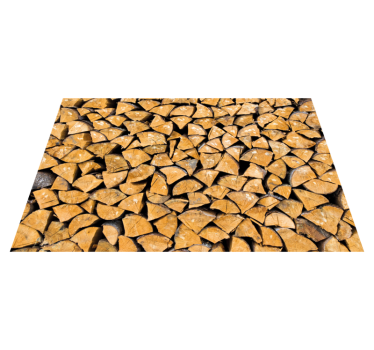 Vinylteppich Holzoptik scheibenmuster - TenStickers