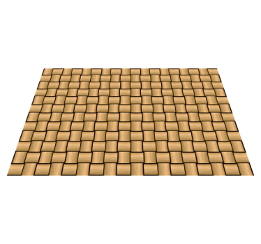 Vinylteppich Holzoptik braunes fliesenmuster - TenStickers