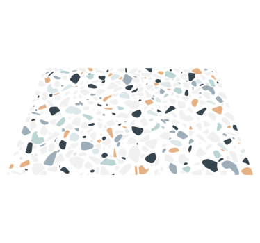 Vinyl Teppich Bad bunte kieselsteinmischung - TenStickers