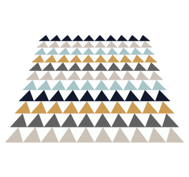 Vinyl Teppich geometrisch dreiecksmustereffekte - TenStickers