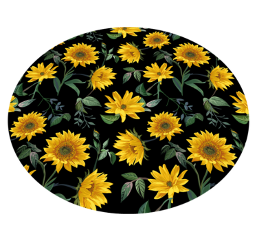 Vinyl Teppich Blumen sonnenblumen-blumenmotiv - TenStickers