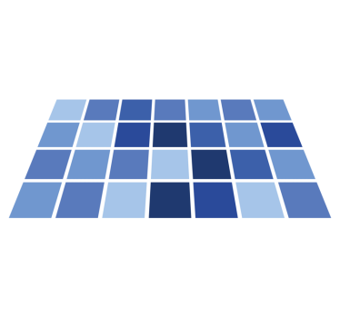 Blaue Fliesen Vinyl Teppich Bad - TenStickers