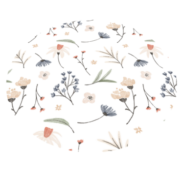 Vinyl Teppich Bad helles Blumenmuster - TenStickers