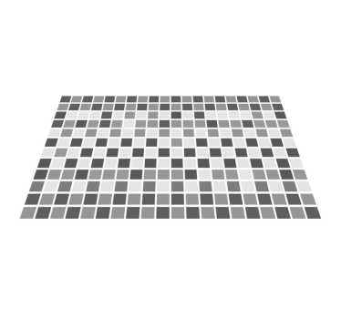 Kleine graue Vierecke Vinyl Teppich Küche - TenStickers