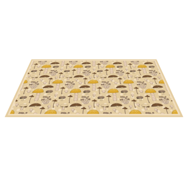 Vinyl Teppich Küche pilz wald muster - TenStickers