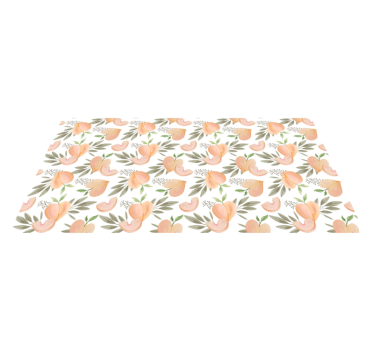 Vinyl Teppich Küche pfirsich-blumenarrangement - TenStickers