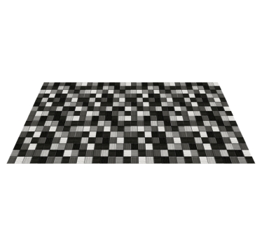 Vinyl Teppich Bad graue schattenquadrate - TenStickers