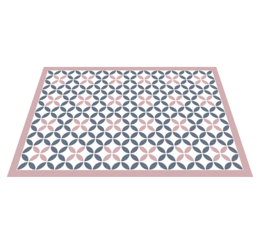 Pastellfarben geometrische Kreise Vinyl Teppich Küche - TenStickers