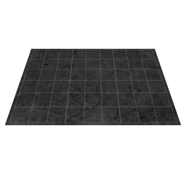 Vinyl Teppich Steinoptik glatte schwarze quadrate - TenStickers