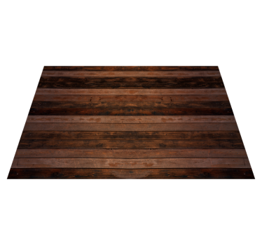 Vinylteppich Holzoptik realistischer dunkelbrauner farbton - TenStickers