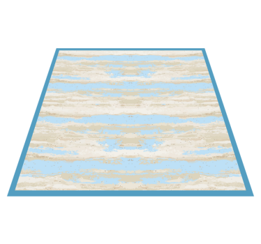 Vinylteppich Holzoptik grau und blau imitation - TenStickers