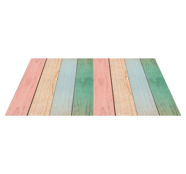 Vinylteppich Holzoptik pastellfarbene dielenoberfläche - TenStickers