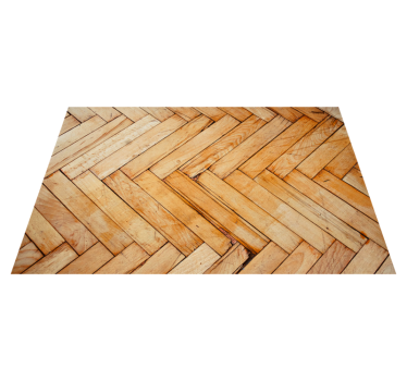 Vinylteppich Holzoptik fischgrätenmuster - TenStickers
