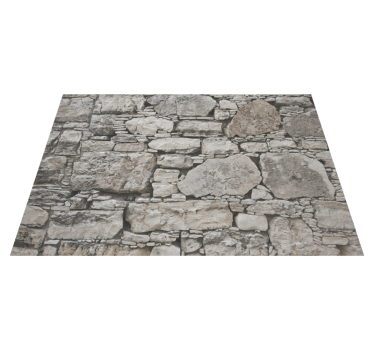 Vinyl Teppich Steinoptik steinillusion - TenStickers