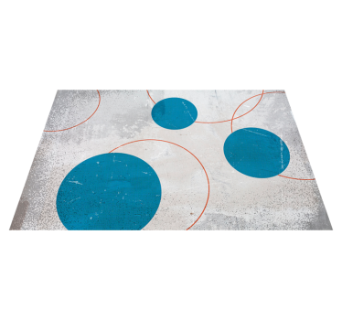 Vinyl Teppich geometrisch raues Muster - TenStickers