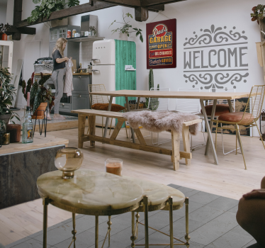 Vinylteppich Wohnzimmer Beton industriell - TenStickers