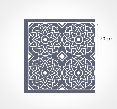 Vinyl teppich küche kompliziertes mosaikmuster - TenStickers