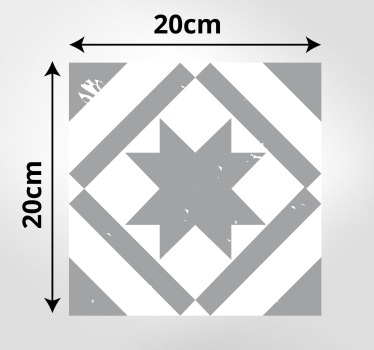 Graue Pantonefliesen Vinyl Teppich Bad - TenStickers