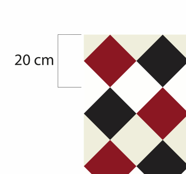 Vinyl Teppich Küche traditionelles schachbrett - TenStickers