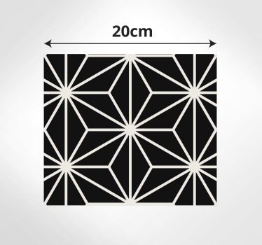Vinyl teppich küche geometrische schwarz-weiss-diamanten - TenStickers