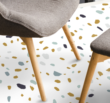 Vinyl läufer küche terrazzo im nordischen stil - TenStickers