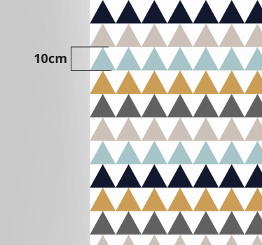 Vinyl Teppich geometrisch dreiecksmustereffekte - TenStickers