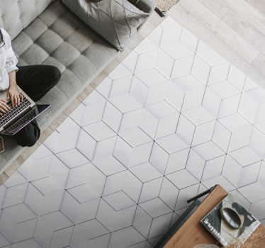 Simpler geometrischer vinylteppich - TenStickers