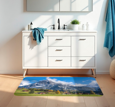 Vinyl Teppich Bad alpenblick - TenStickers