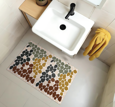 Vinyl Teppich Bad buntes rockthema - TenStickers