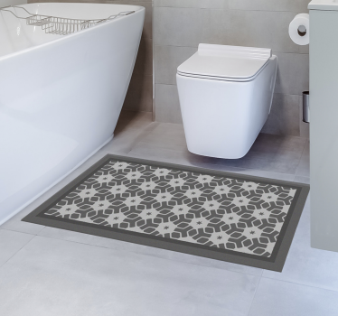 Vinyl Teppich Bad geometrische badezimmermatte - TenStickers