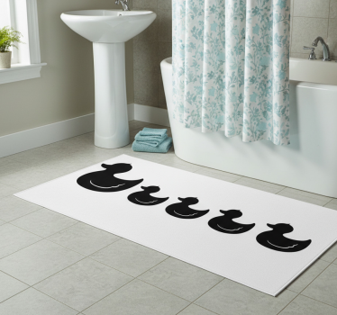 Vinyl teppich bad gummiente - TenStickers