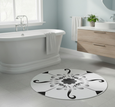 Vinyl teppich bad im fliesenmuster - TenStickers