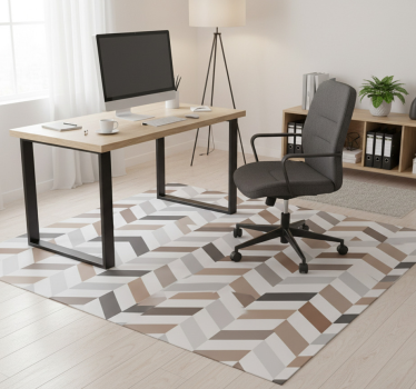 Vinyl teppich büro bunte geometrische blöcke - TenStickers