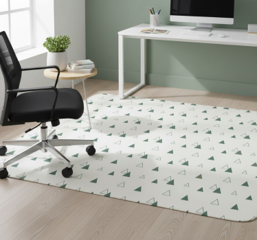 Vinyl teppich büro dreiecke naturfarben - TenStickers