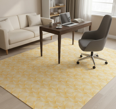 Vinyl teppich büro goldfolie wellenillusion - TenStickers