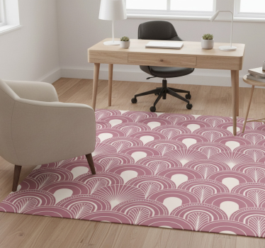 Vinyl teppich büro im stil von roségold-bogenkunst - TenStickers