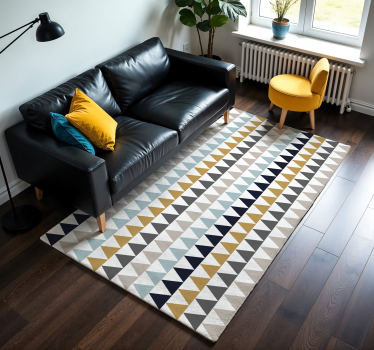Vinyl Teppich geometrisch dreiecksmustereffekte - TenStickers